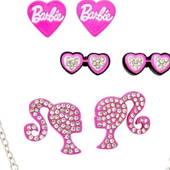 Barbie the Movie earrings, Necklaces Barbie jewelry new accessories, - Picture 2 of 8
